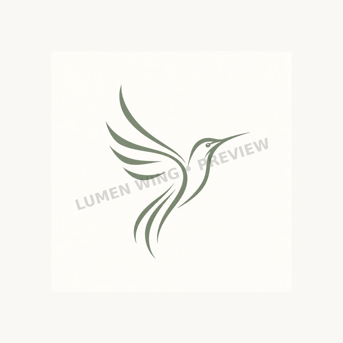 Peace Hummingbird Clean Mark preview
